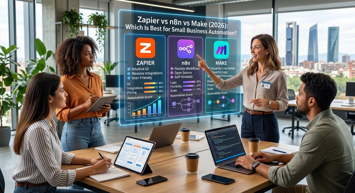 Zapier vs n8n vs Make automation tools comparison