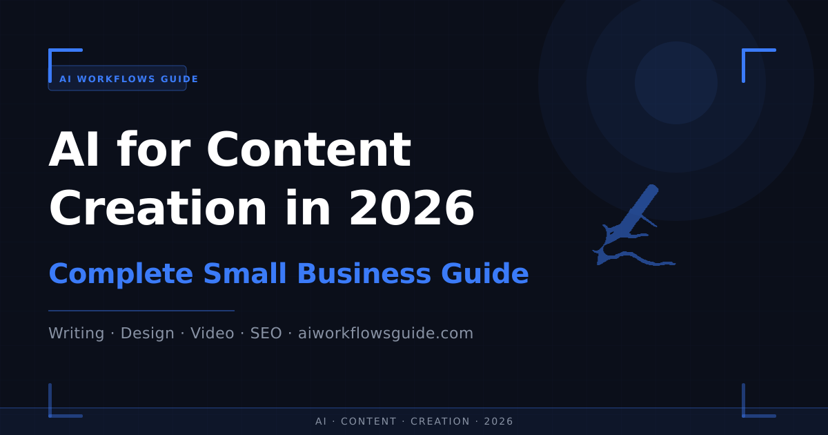 ai for content creation 2026 small business guide