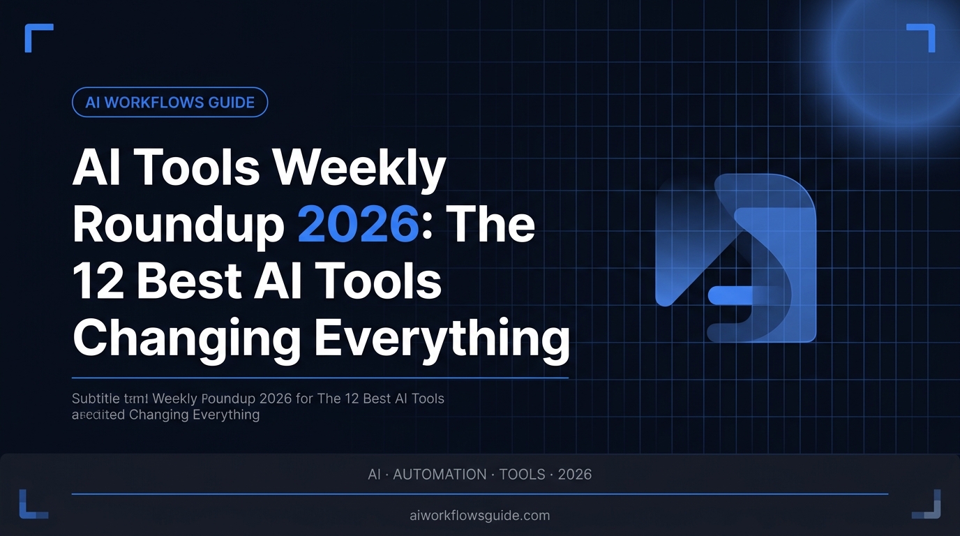 ai tools weekly roundup guide 2026