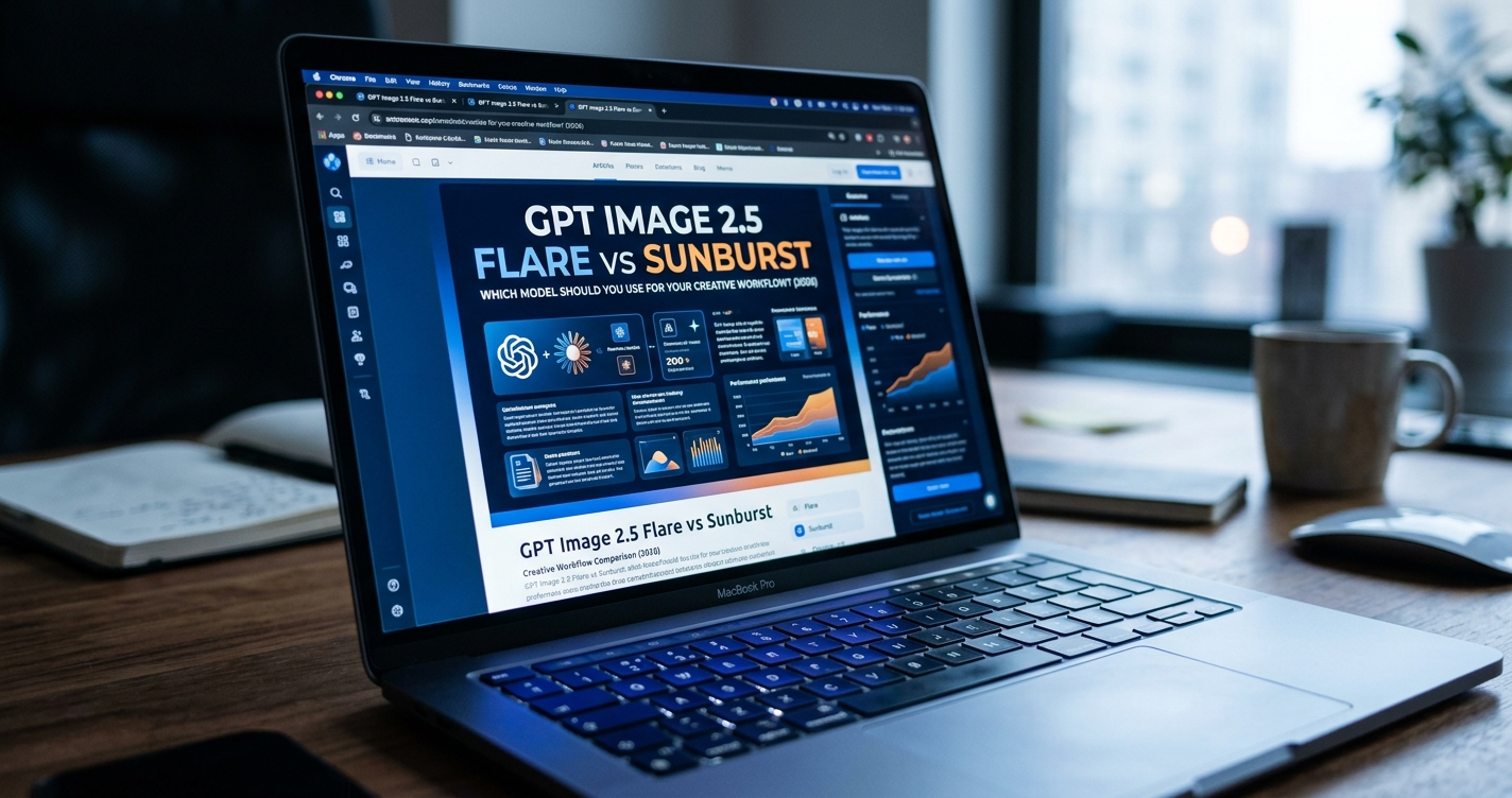 GPT Image 2.5 Flare vs Sunburst creative workflow comparison