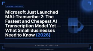 MAI-Transcribe-2: Microsoft’s $0.10-per-Hour Transcription Model, Explained for Small Businesses (2026)